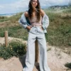 Jade Saltwashed Elastic Waist Pants
