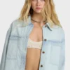 Jade Saltwashed Long Sleeve Woven Top