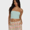 Keep It Simple 2 Tube Sleeveless Woven Shirt