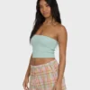 Keep It Simple 2 Tube Sleeveless Woven Shirt