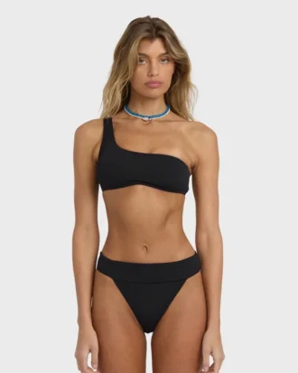 Laura Twisted Sun One-Shoulder Tank Bikini Top