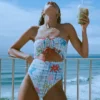 Lottie Hall Summer Bandeau One-Piece Swimsuit