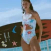 Lottie Hall Summer Bandeau One-Piece Swimsuit