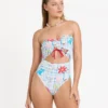 Lottie Hall Summer Bandeau One-Piece Swimsuit