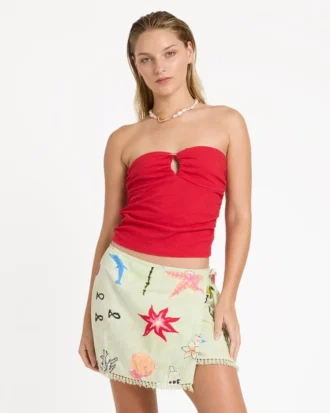 Lottie Hall Woven Mini Skirt