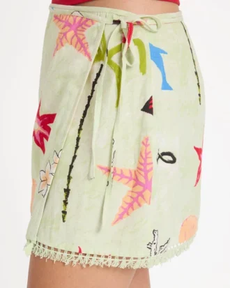 Lottie Hall Woven Mini Skirt