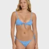 Mini Wave Check Cara Bralette Bikini Top