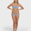 Mini Wave Check Cara Bralette Bikini Top