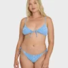 Mini Wave Check Cara Bralette Bikini Top