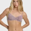 Mini Wave Check Char Underwire Bikini Top