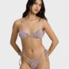 Mini Wave Check Low Tide Skimpy Bikini Bottom