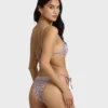Mini Wave Check Low Tide Skimpy Bikini Bottom