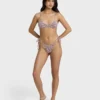 Mini Wave Check Teagan Bralette Bikini Top