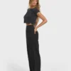 New Waves Gauze Elastic Waist Pants