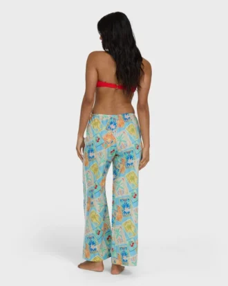 Palm Grove Elastic Waist Pants