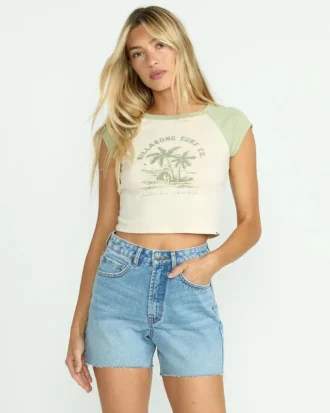 Paradise Short Sleeve Raglan Tee