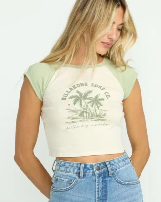 Paradise Short Sleeve Raglan Tee