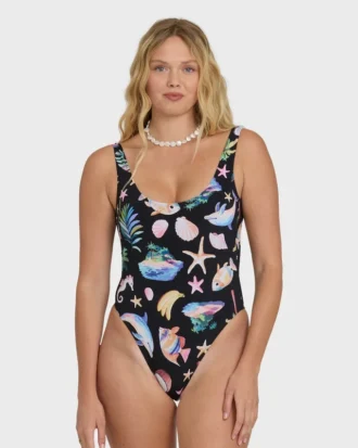 Party Wave Tanker One Piece Swimsuit