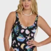 Party Wave Tanker One Piece Swimsuit
