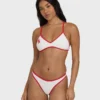 Picnic V Cross-Back Bralette Bikini Top