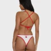 Picnic V Cross-Back Bralette Bikini Top