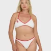 Picnic V Cross-Back Bralette Bikini Top