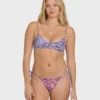 Pretty Wild Ruched V Bralette Bikini Top