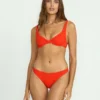Red Aloha Tropic Bikini Bottom