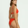 Red Aloha Tropic Bikini Bottom