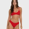 Rising Tide Ruched V Bralette Bikini Top