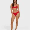 Rising Tide Ruched V Bralette Bikini Top