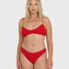 Rising Tide Ruched V Bralette Bikini Top