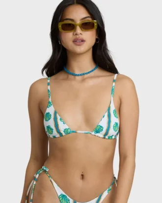 Salty Waves Reversible Mini Slide Triangle Bikini Top