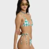 Salty Waves Reversible Mini Slide Triangle Bikini Top