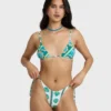 Salty Waves Reversible Mini Slide Triangle Bikini Top