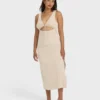 Slides Midi Knit Dress