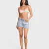 Sling Trim Denim Shorts