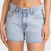 Sling Trim Denim Shorts