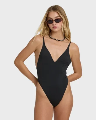Sol Searcher Deep V One-Piece Swimsuit