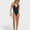 Sol Searcher Deep V One-Piece Swimsuit