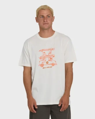 Stack Wave Washed Premium Short Sleeve Knit T-Shirt