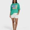 Summer Heat Short Sleeve Knit Graphic T-Shirt