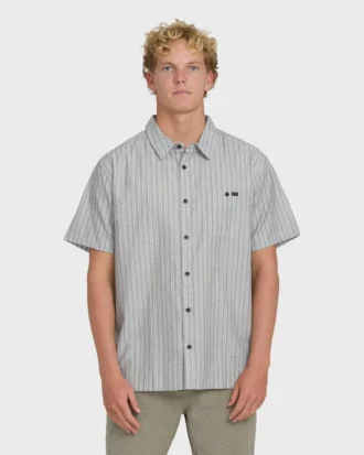 Sundays Jacquard Short Sleeve Woven Shirt