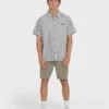 Sundays Jacquard Short Sleeve Woven Shirt