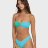 Sunrays Color Block Rio Bandeau Bikini Top