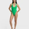 Tanlines Halter One-Piece Swimsuit