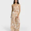 Tropic Breeze Elastic Waist Pants