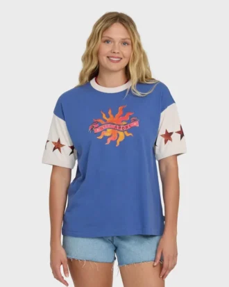 Tropics Co Ringer Short Sleeve Knit T-Shirt