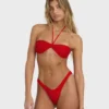 Twisted Tides Halter Bandeau Bikini Top