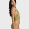Vaca Soleil Deep V One-Piece Swimsuit